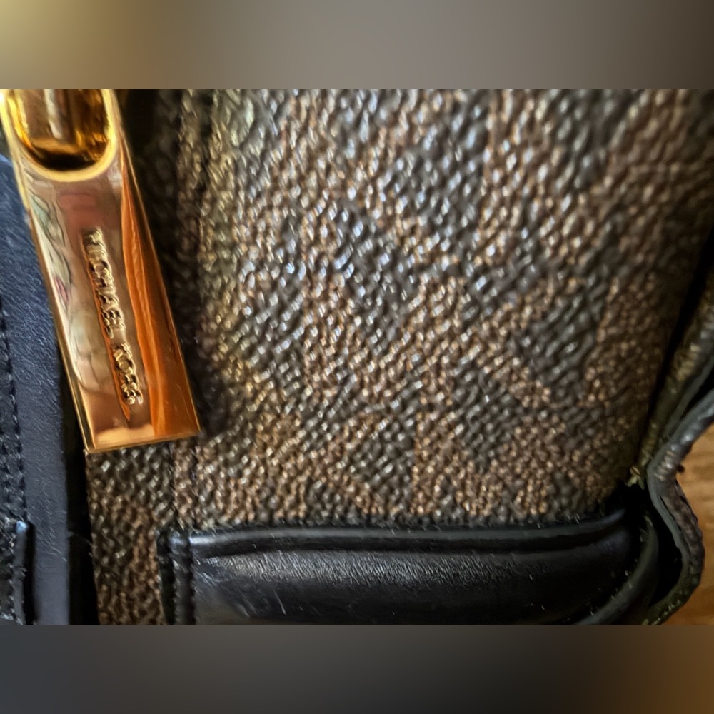 Michael Kors Black and Brown Leather Ankle Boots - Picture 12 of 14
